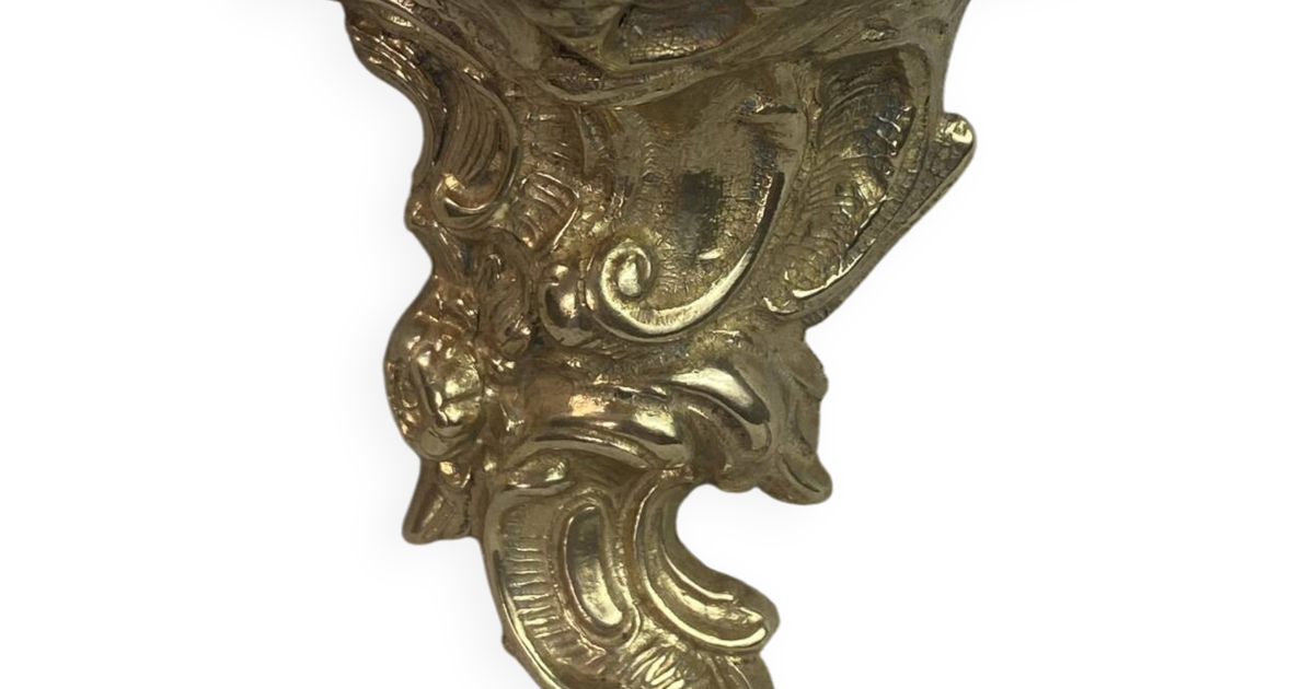 Petite console murale de style rococo en bronze | Selency