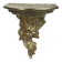 Small wall console in Rococo style in bronze