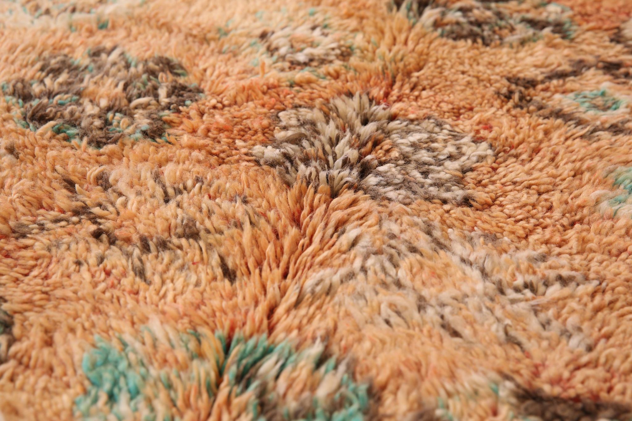 Peach Vintage Moroccan Rug 158 x 287 cm, Berber Wool Rug, Handmade Boho Rug
