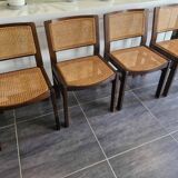 Set of 4 Baumann chairs, 1970s