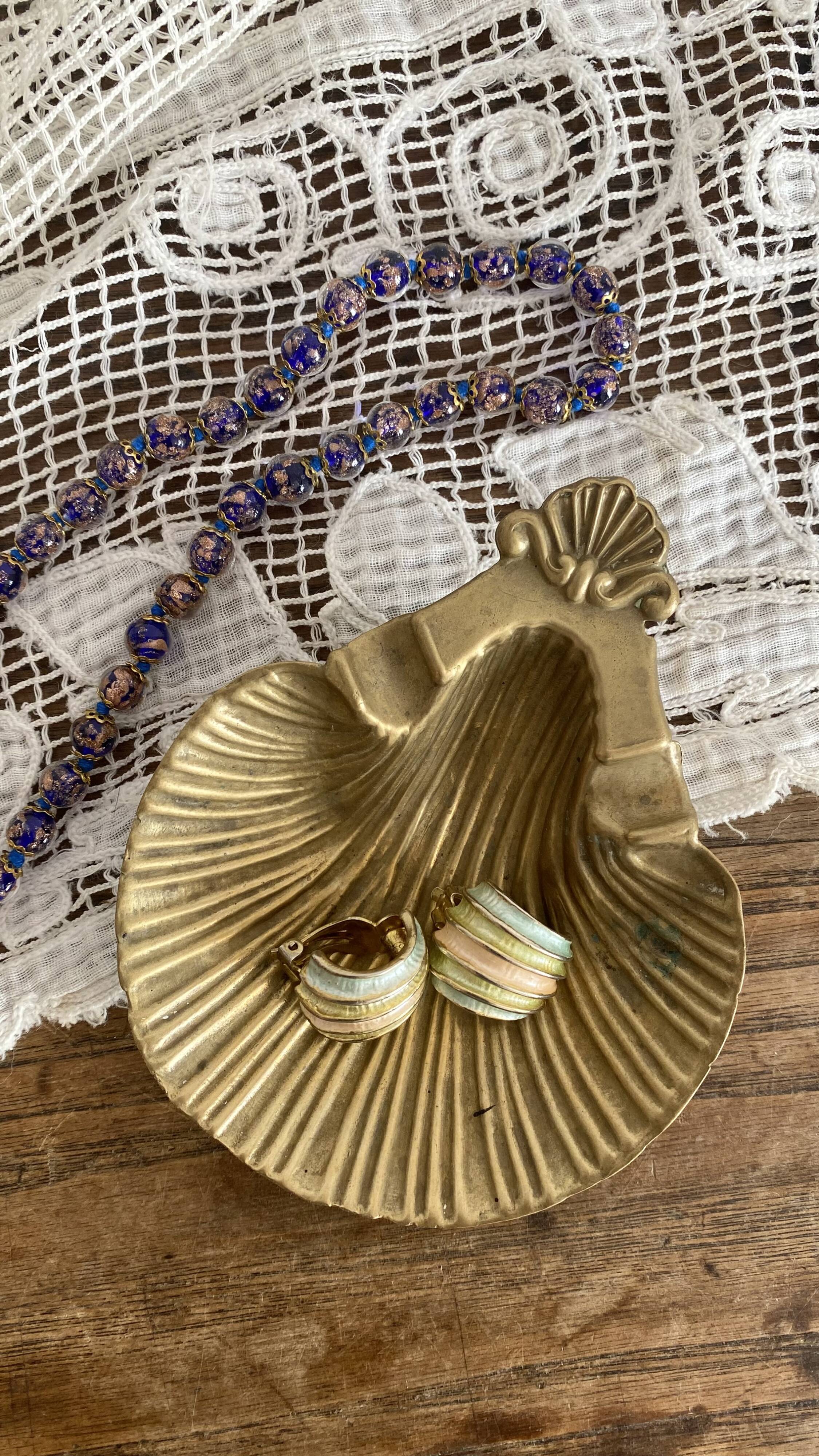 Cendrier en laiton coquillage, coquille St Jacques