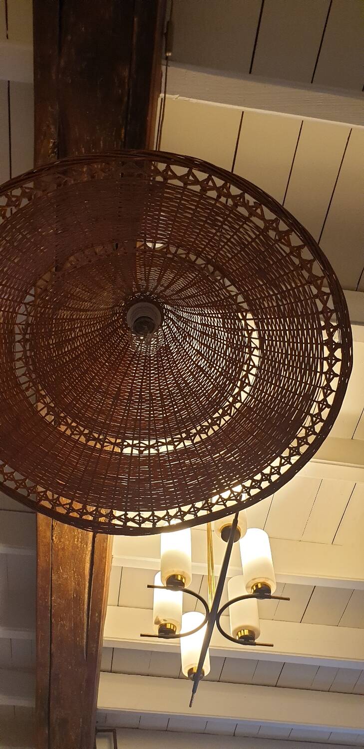 Rattan pendant light 59 cm