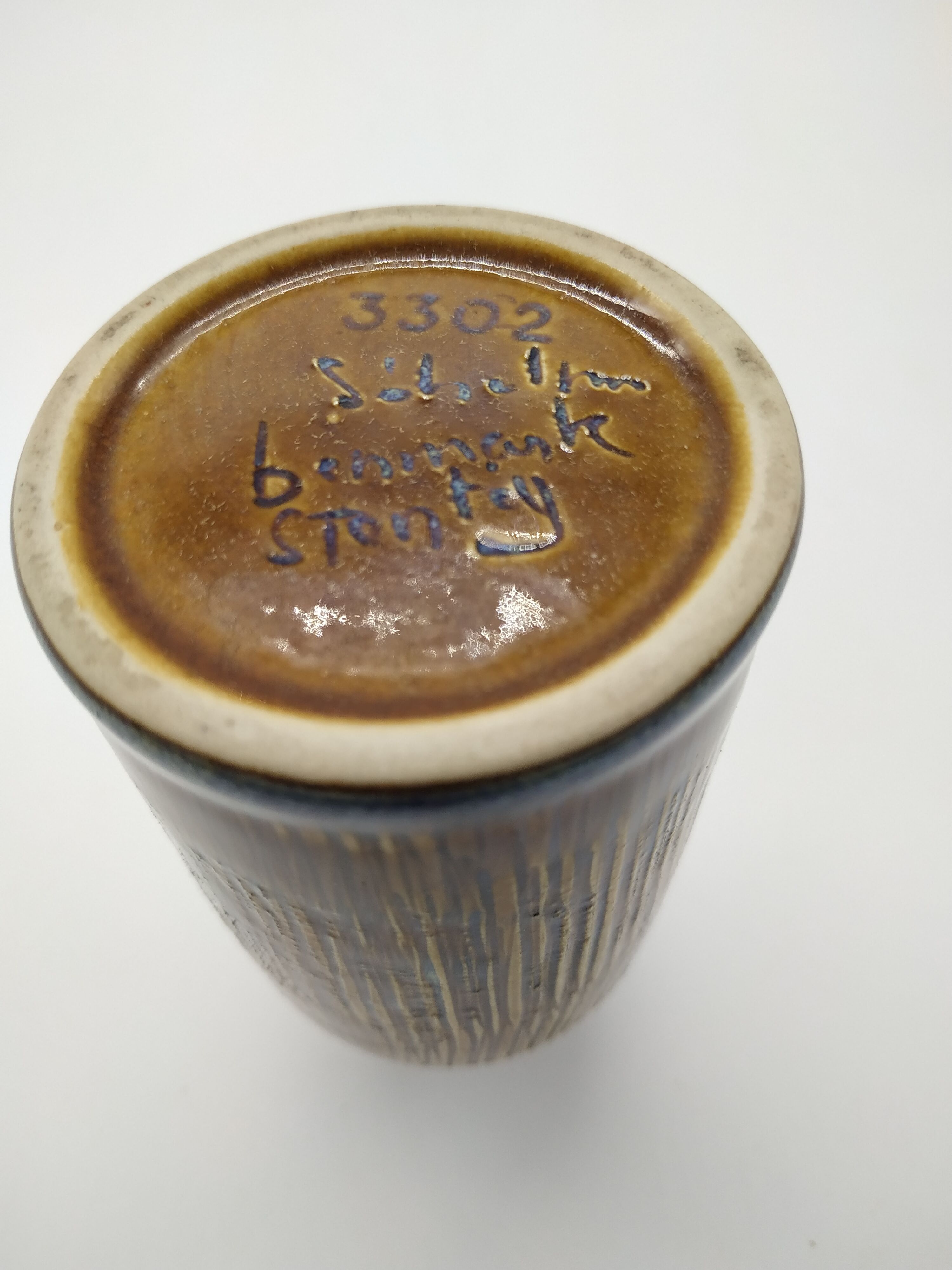 Danish vase from the Manilla series by Svend Aage Jensen for Sølhom from the 60s