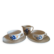 Old cups and saucers milk jug Badonviller