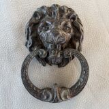 Bronze lion door knocker