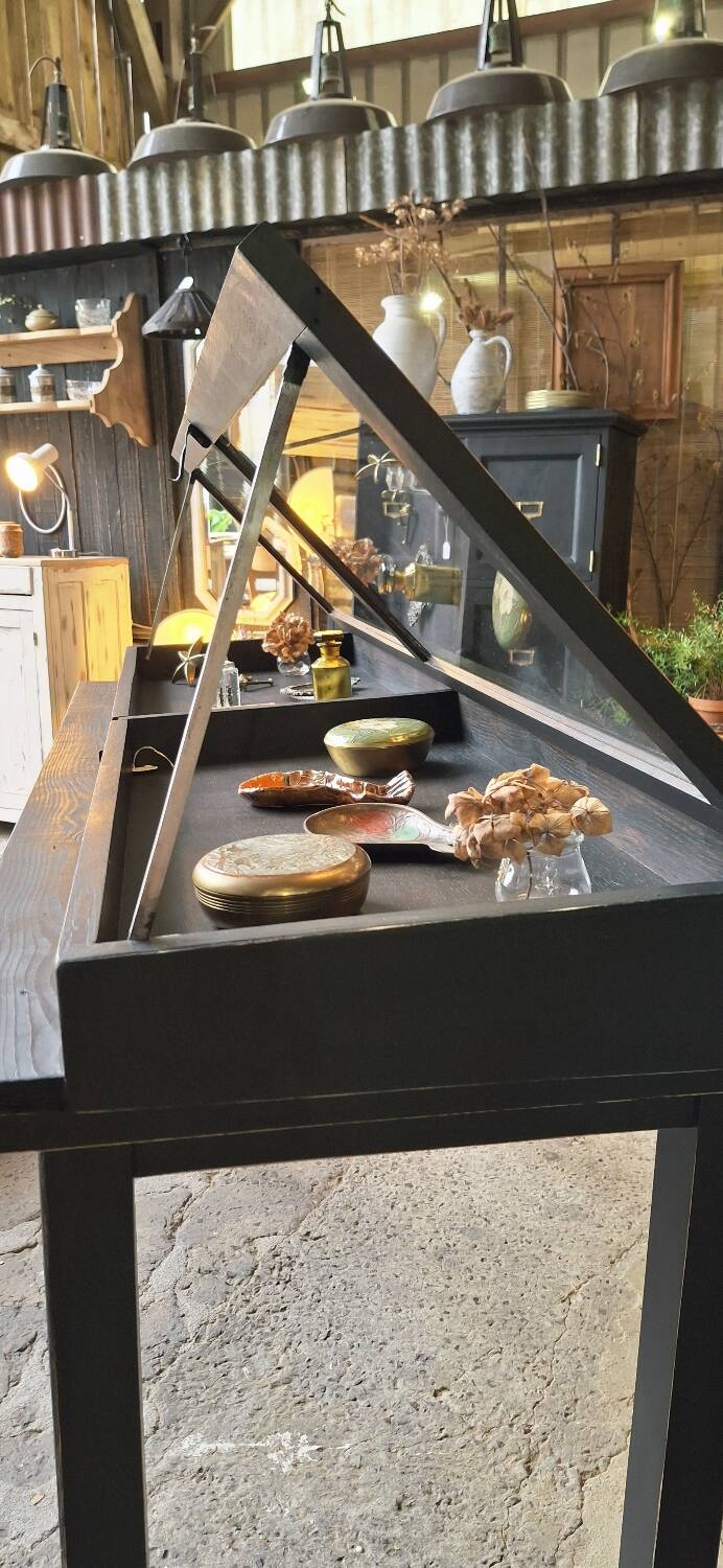 Antique display cabinet on legs