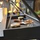 Antique display cabinet on legs