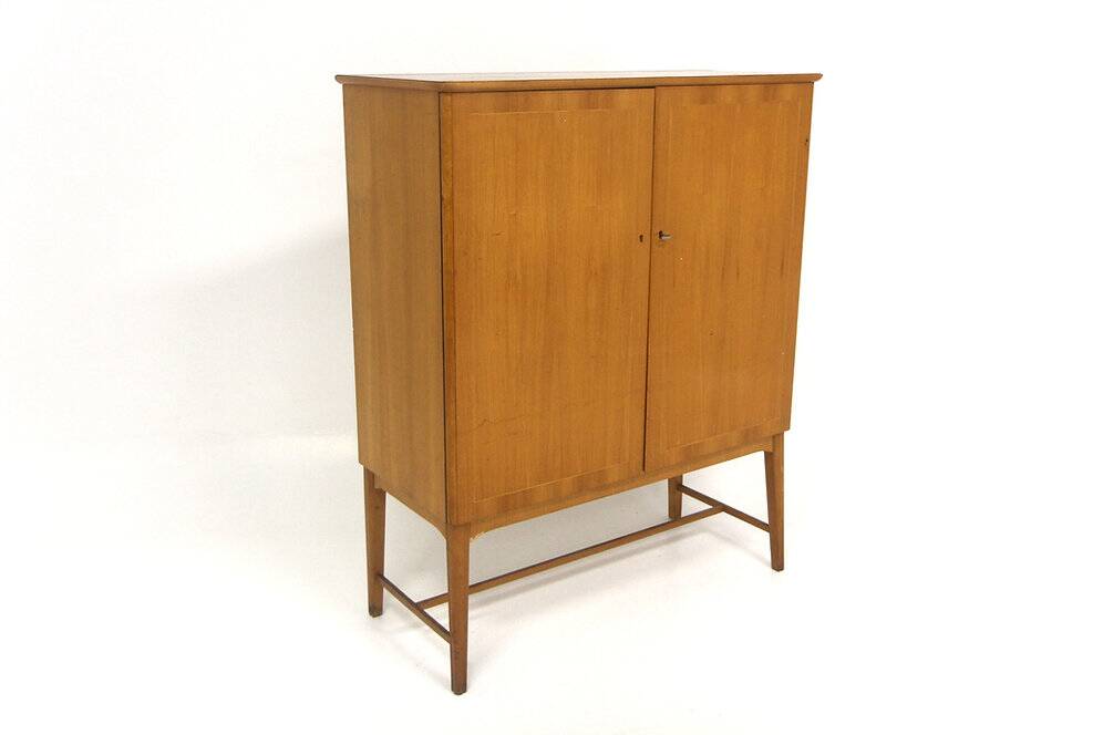 Scandinavian wardrobe in elm, Swedish Modern, Sweden, 1940