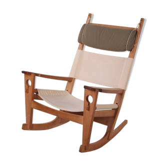 Rocking chair By H. Wegner for Getama model Ge-673 oak