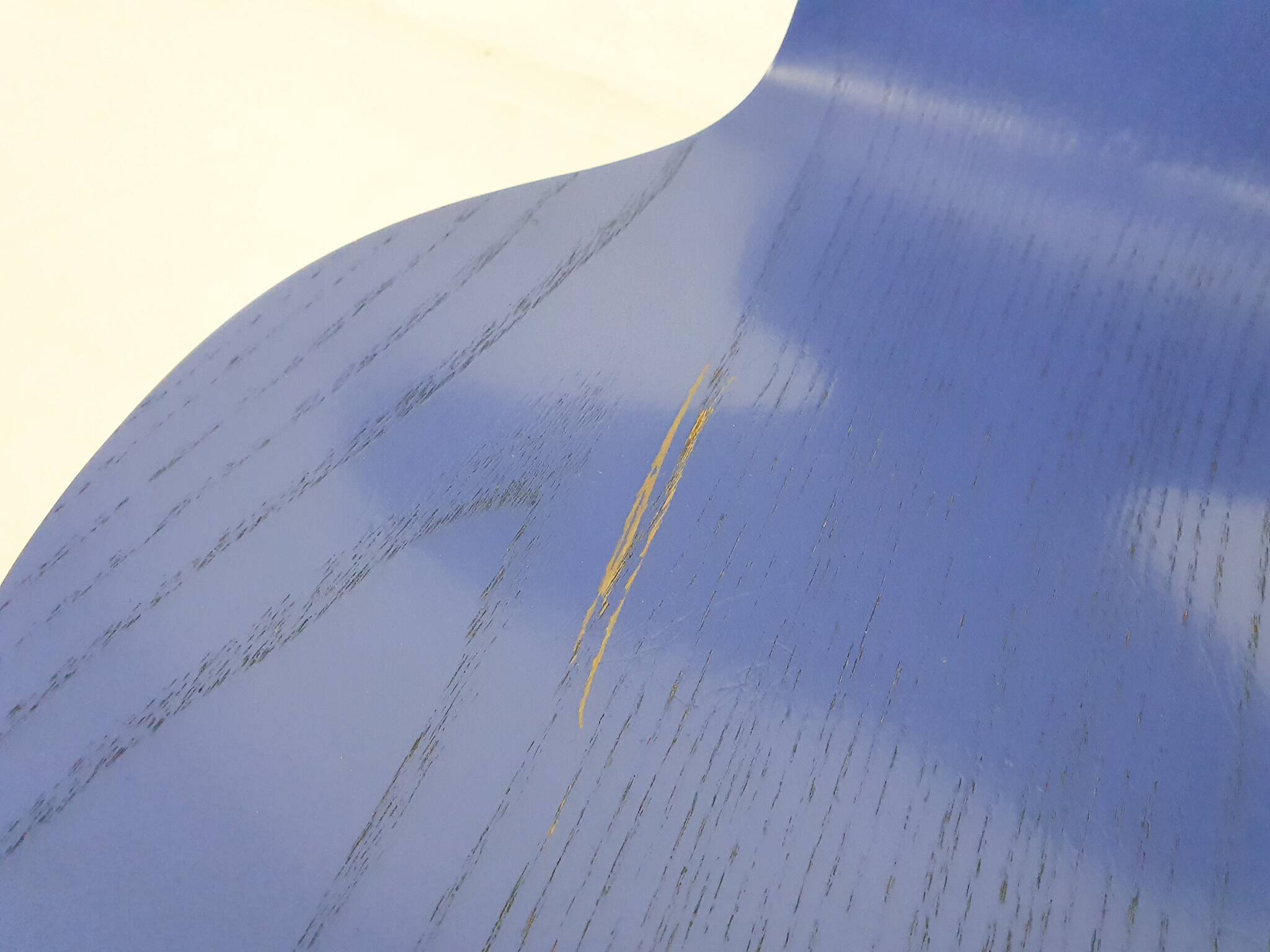 Arne Jacobsen for Fritz Hansen ultramarine (L15) wooden "Ant" chair, Denmar