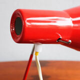 Vintage czechoslovakian red table lamp Drupol 21616, 1960s