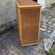 Dresser in wicker and bamboo, wooden structure