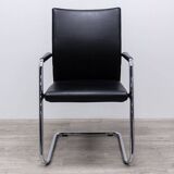 Grisberger Diagon Medium Black Leather Office Chair