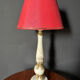 Alabaster column lamp from the 1960s