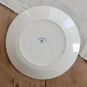Antique flat plate Creil and Montereau Téniers service - Ironstone