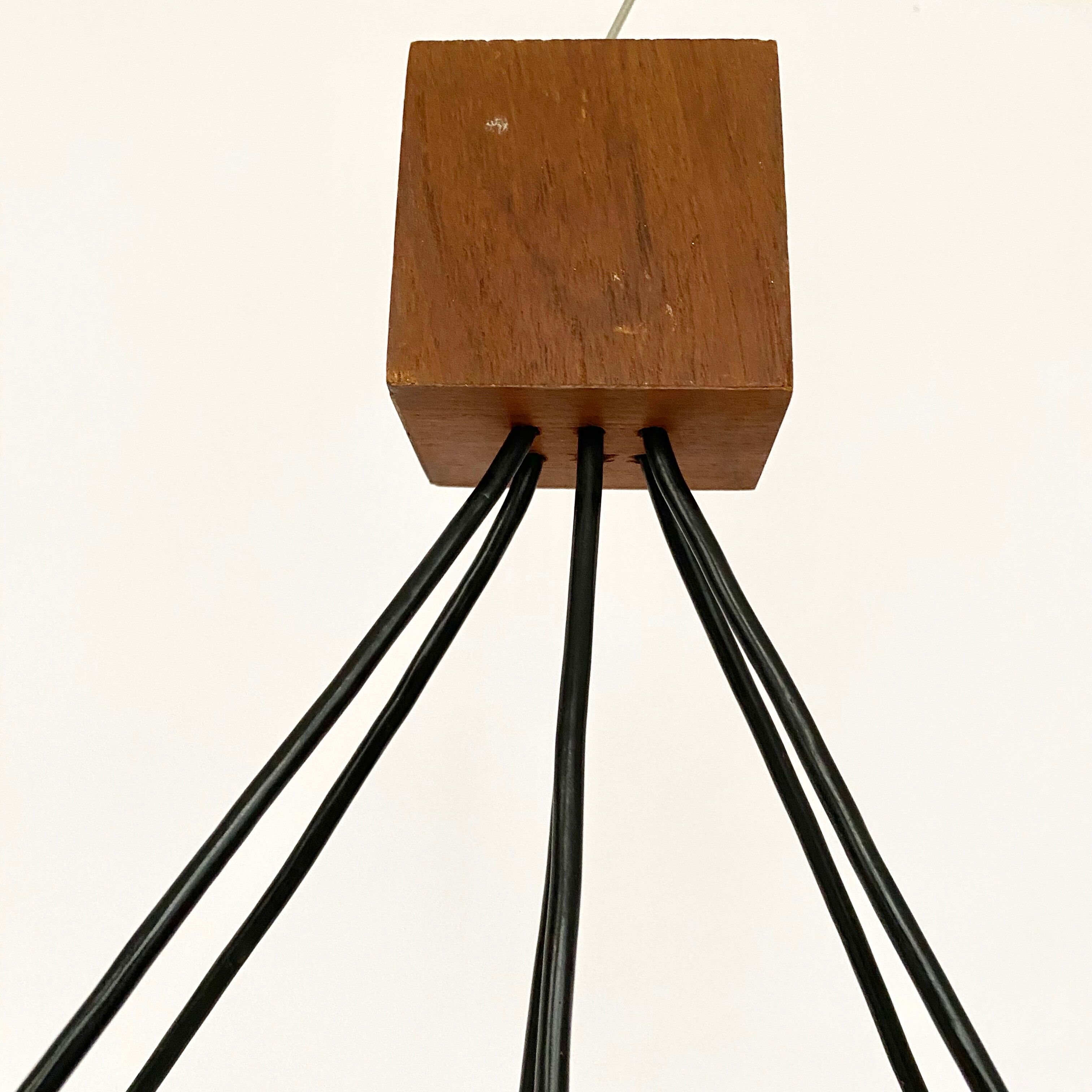 Vintage Scandinavian 70s chandelier.