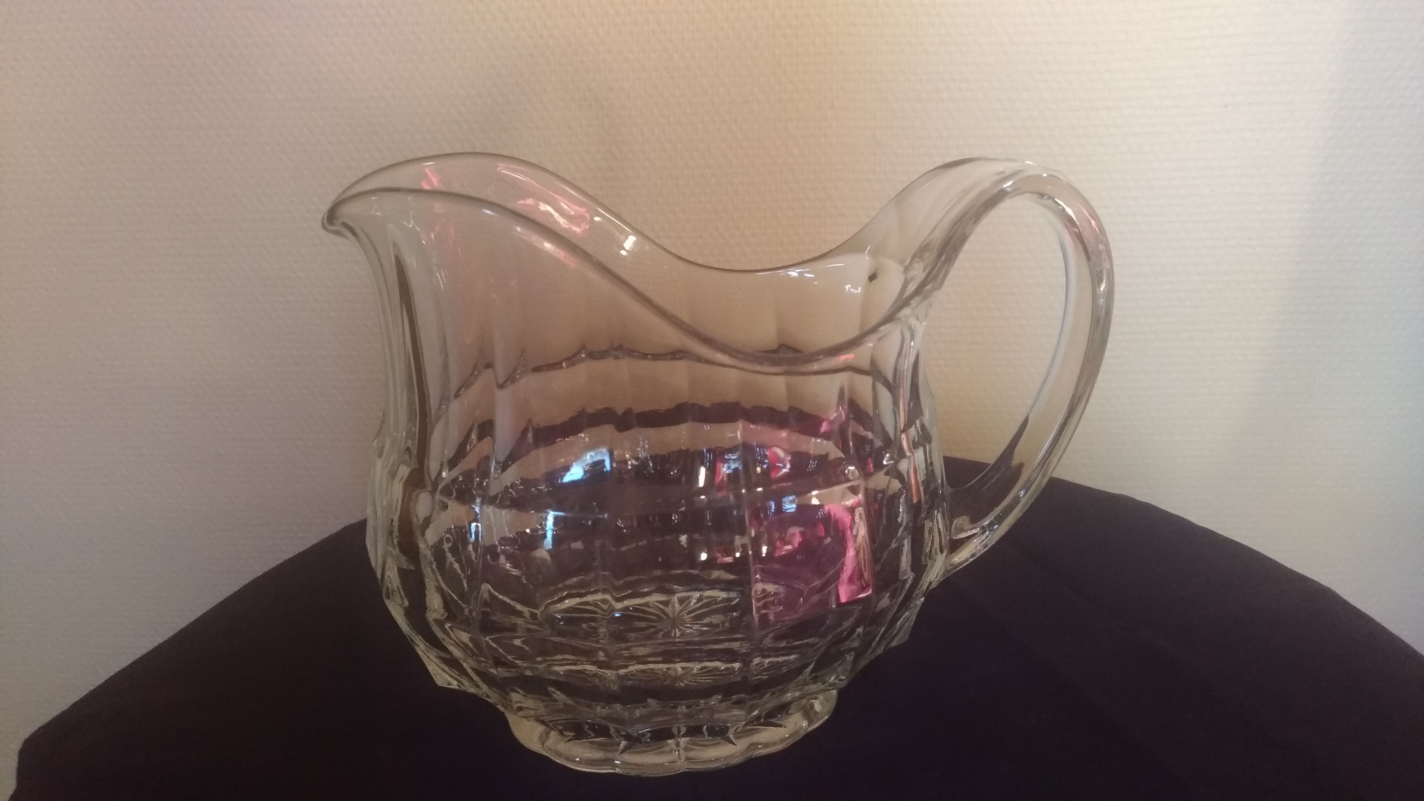 Crystal water pitcher