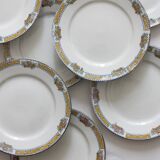 12 vintage porcelain dessert plates