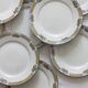 12 vintage porcelain dessert plates