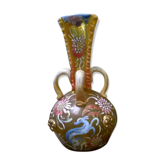 Vase en verre émaillé