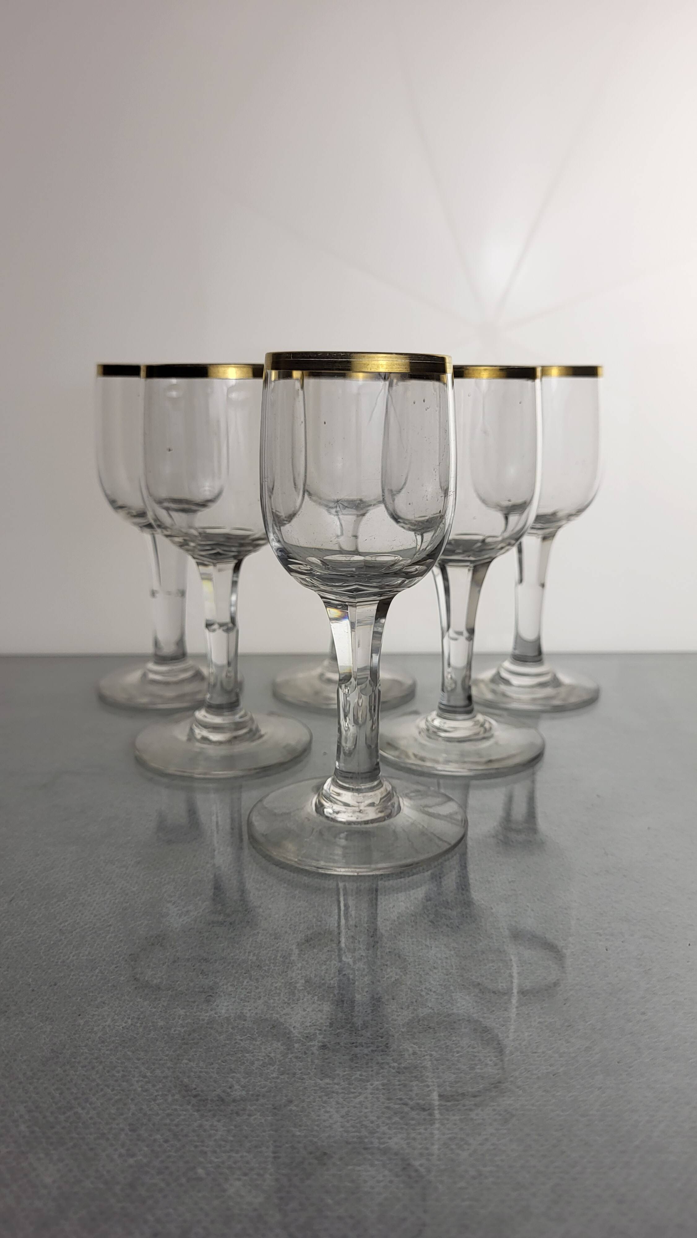 12 crystal liqueur/aperitif glasses