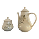 Cafetière et sucrier en porcelaine