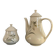 Cafetière et sucrier en porcelaine