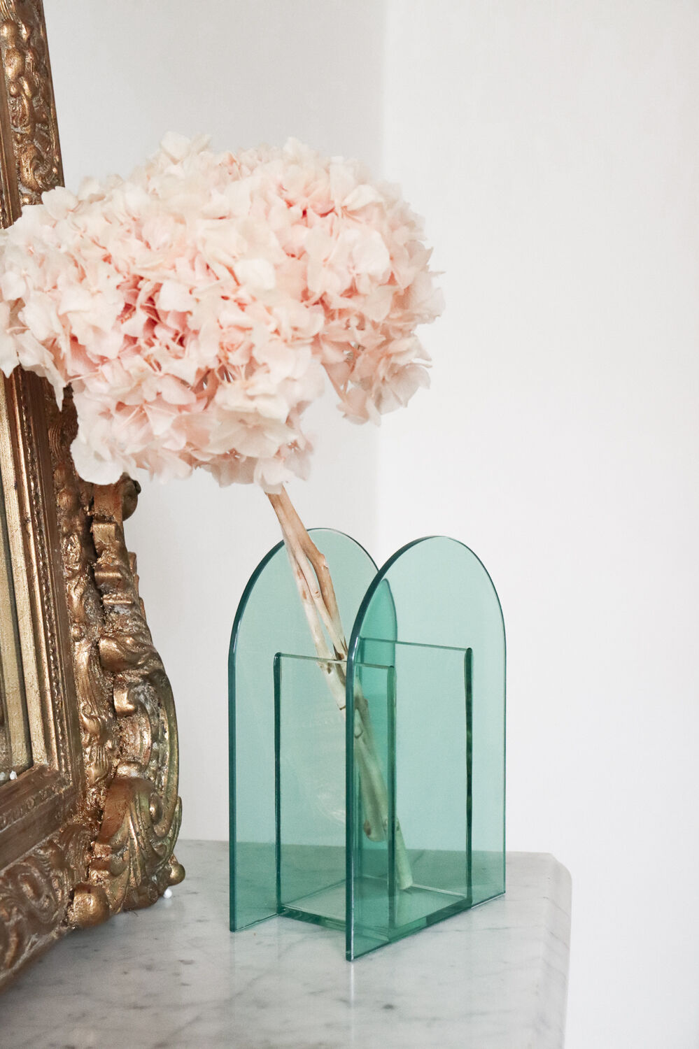 Mint green arch vase