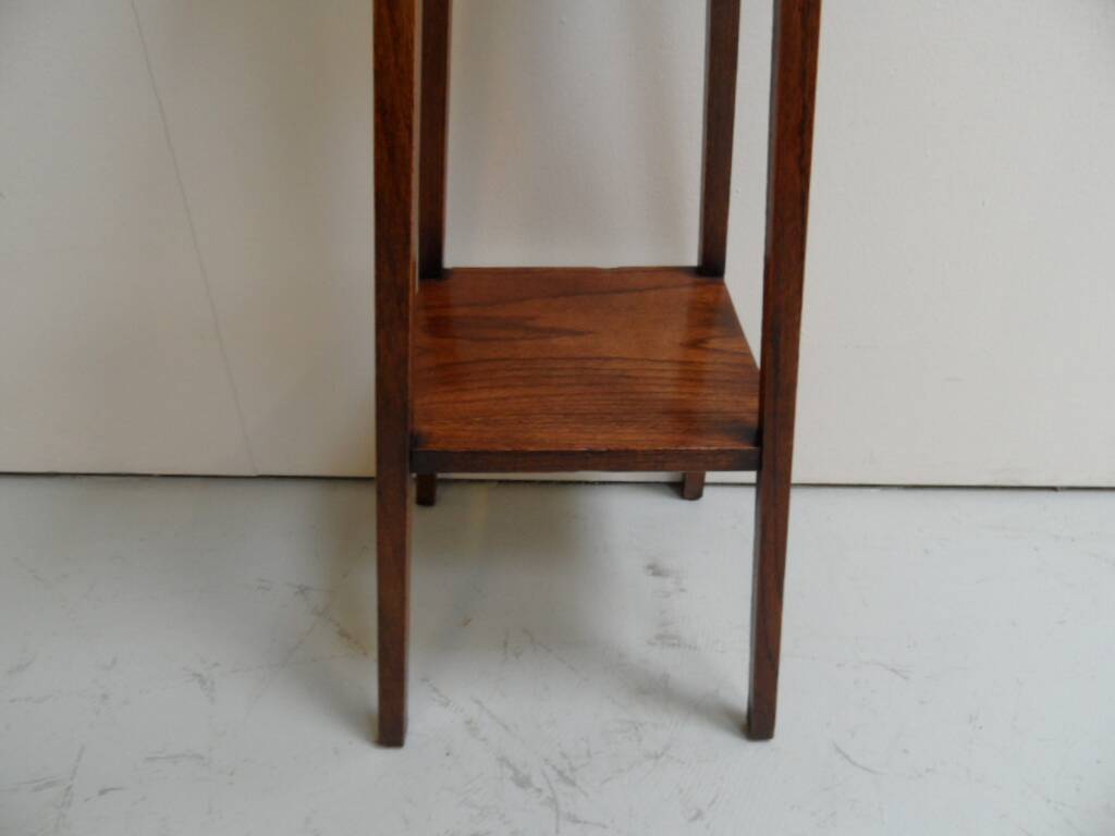 Art Nouveau oak sidetable