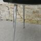 Pair of office chairs in chromed metal and skaï, 60s
