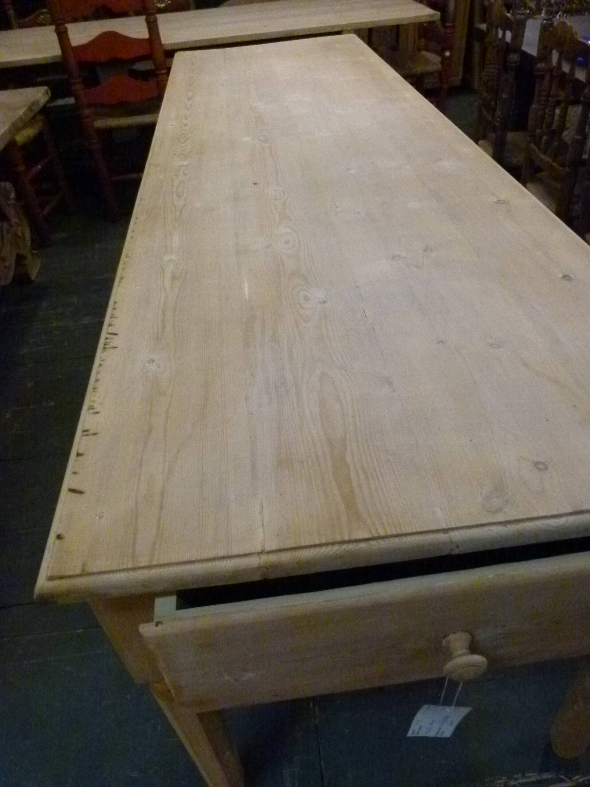 20th century pine farmhouse table