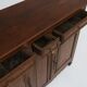Antique Flemish Solid Oak Cabinet, ca. 1850