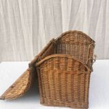 Large vintage wicker basket