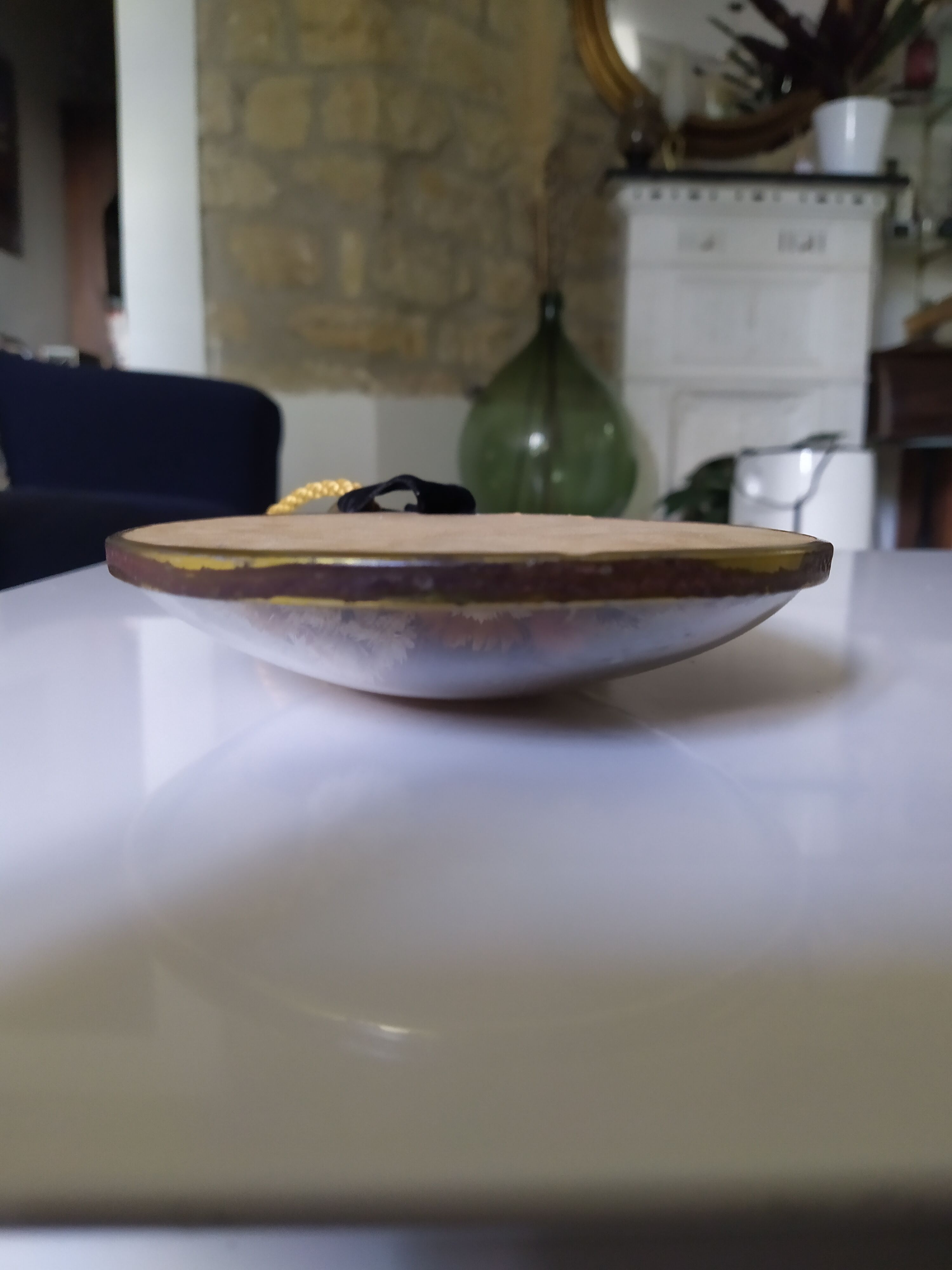 Curved oval frame of