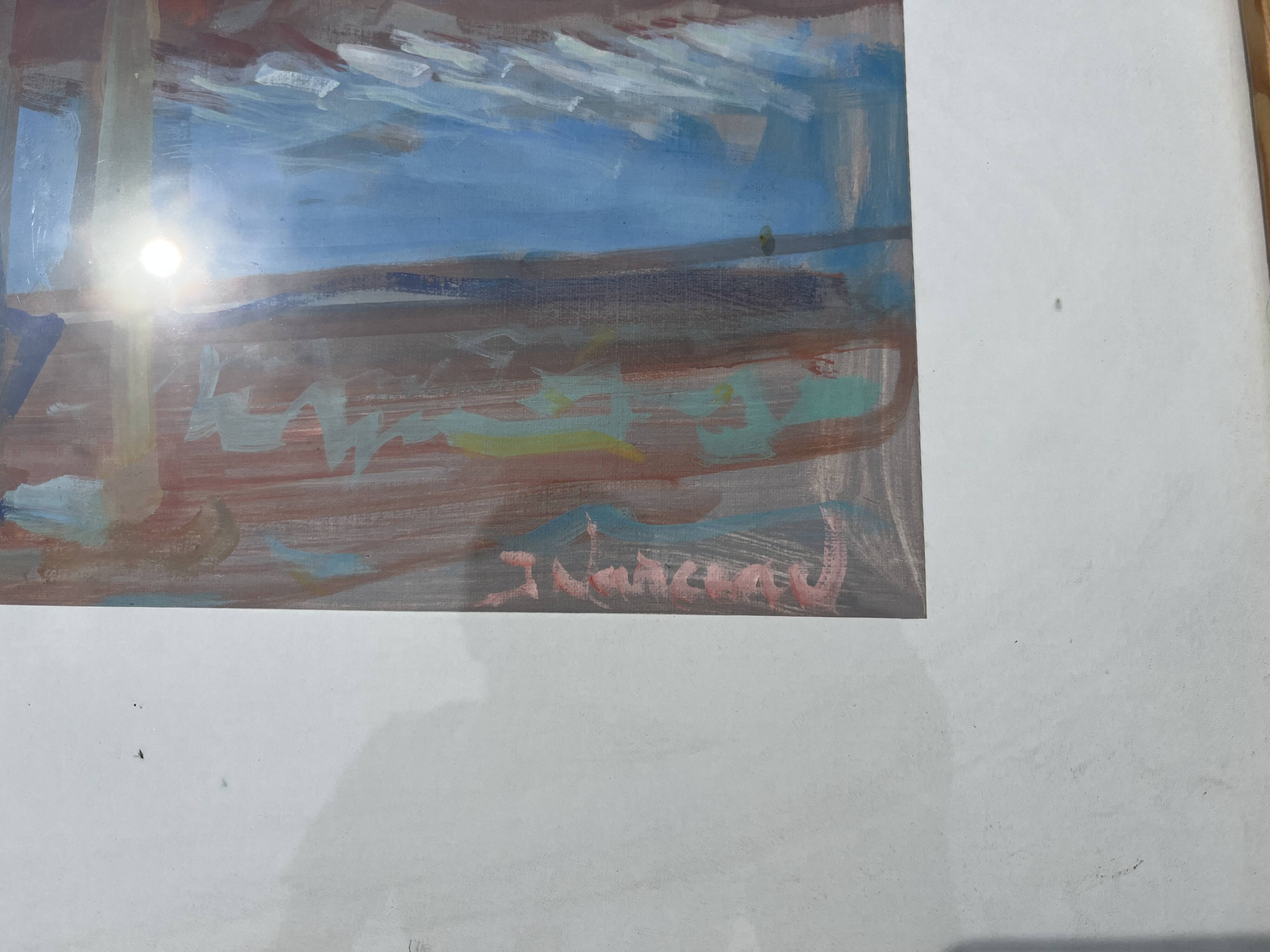 Tableau Peinture Impressionniste Port de Pêche