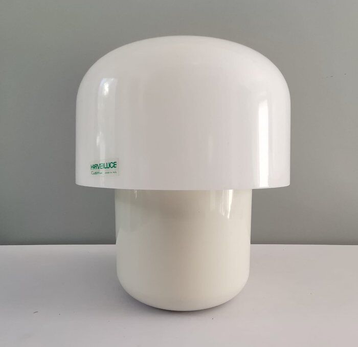 mushroom lamp 70s Harveiluce Guzzini