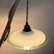 Lampe baladeuse suspension en verre vert et blanc