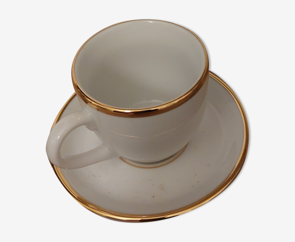 Lot de tasses à café roma filet or
