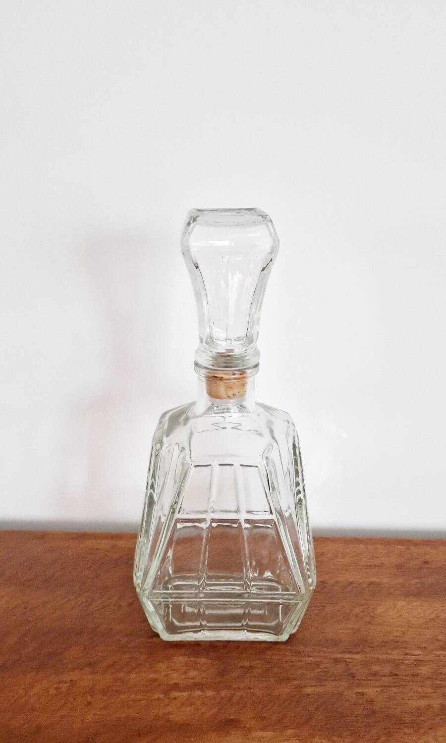 Art deco style glass carafe