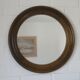 Large Vintage Wall Mirror Turned Oak Wood Round Vanity Mirror Rustic