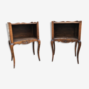 Pair of bedside tables style Louis XV