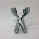 A chromed metal candle-holder "Chorus", design Karim Rashid, executed by Umbra / USA 2002