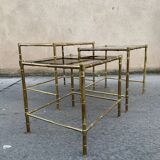 Bamboo imitation bronze nesting tables