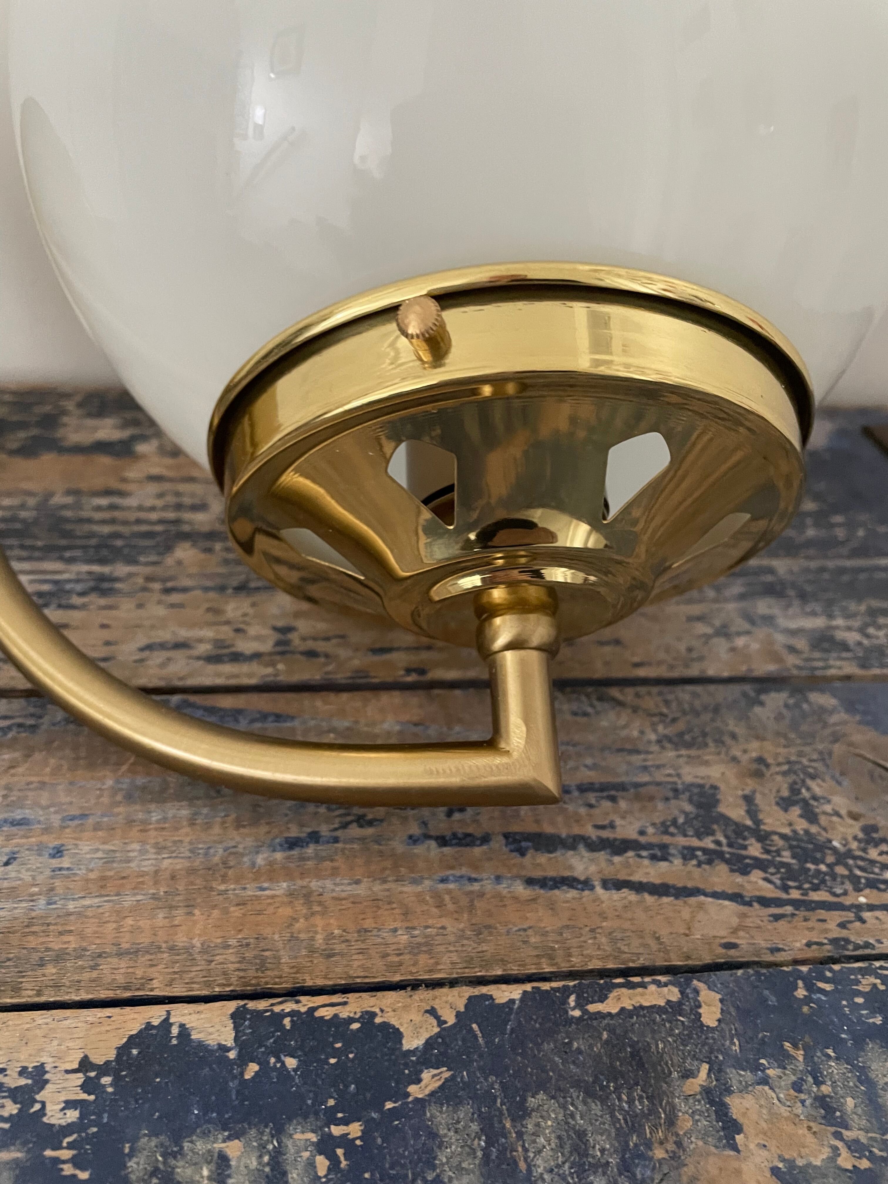 New electrified vintage globe wall lamp