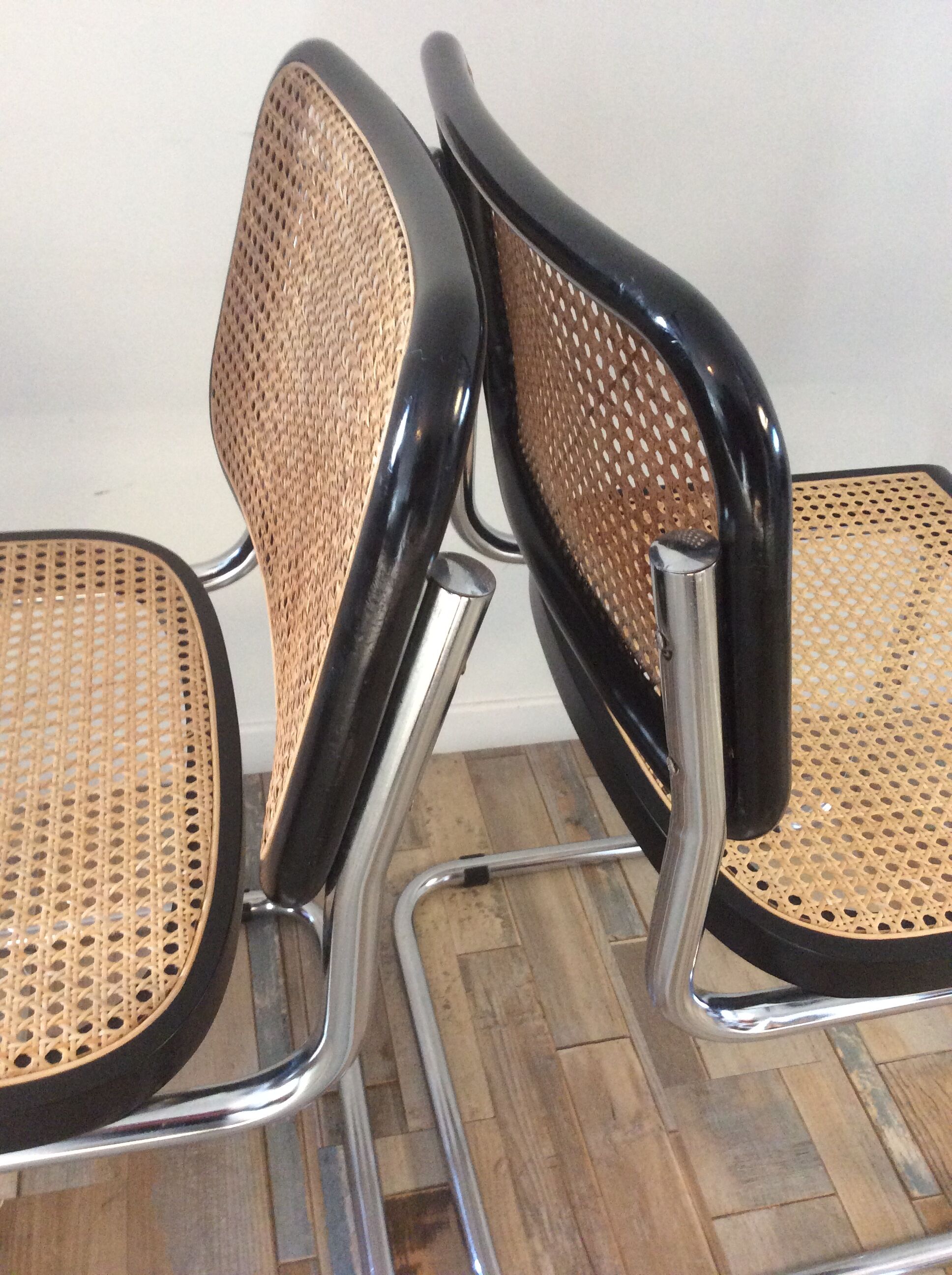 Pair of chairs Marcel Breuer Cesca B32
