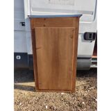 Wooden fireplace mirror