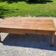 Oak farmhouse coffee table nineteenth century 160cm 2 drawers
