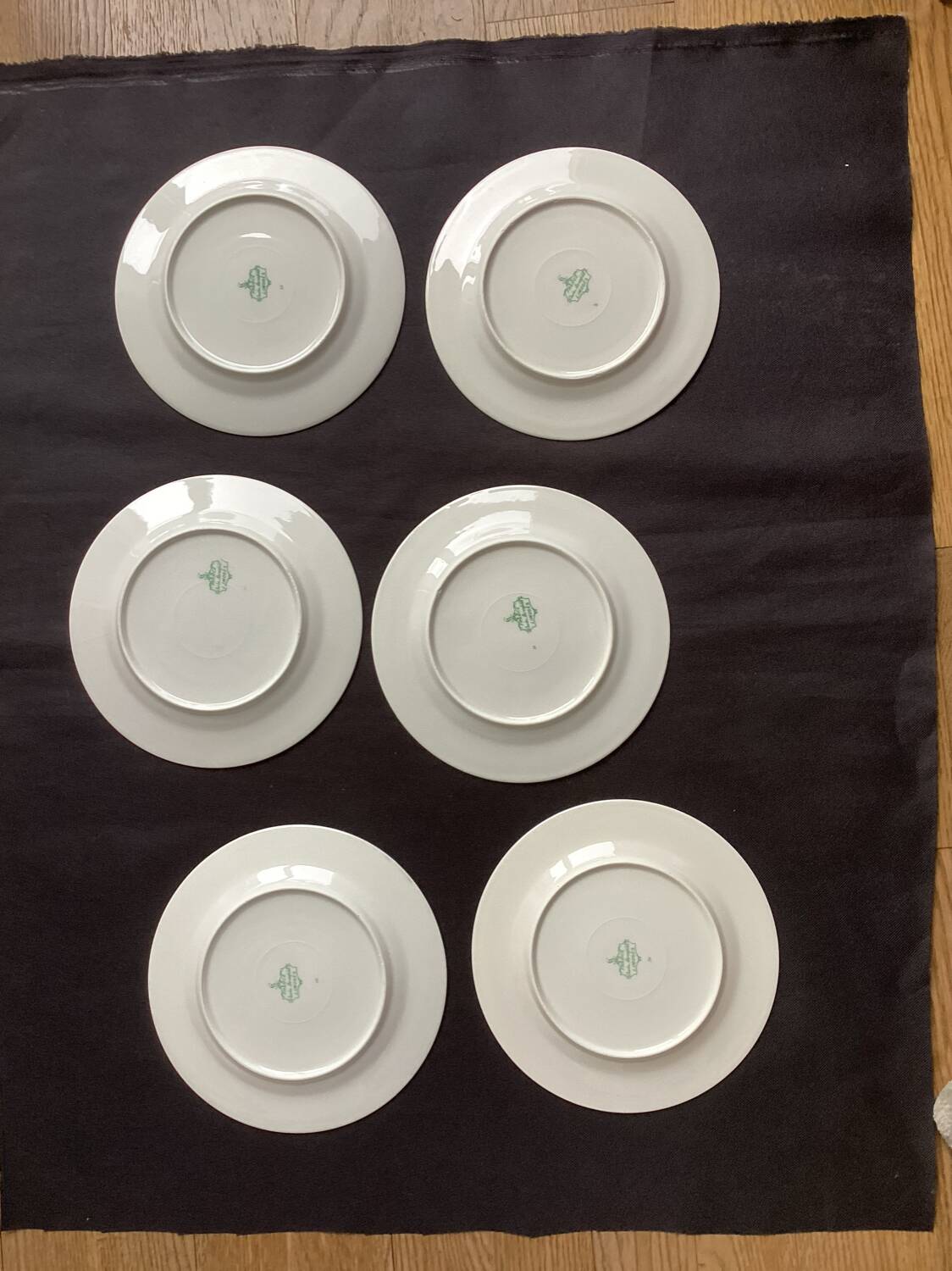Set of 6 Charles Ahrenfeldt Limoges dessert plates