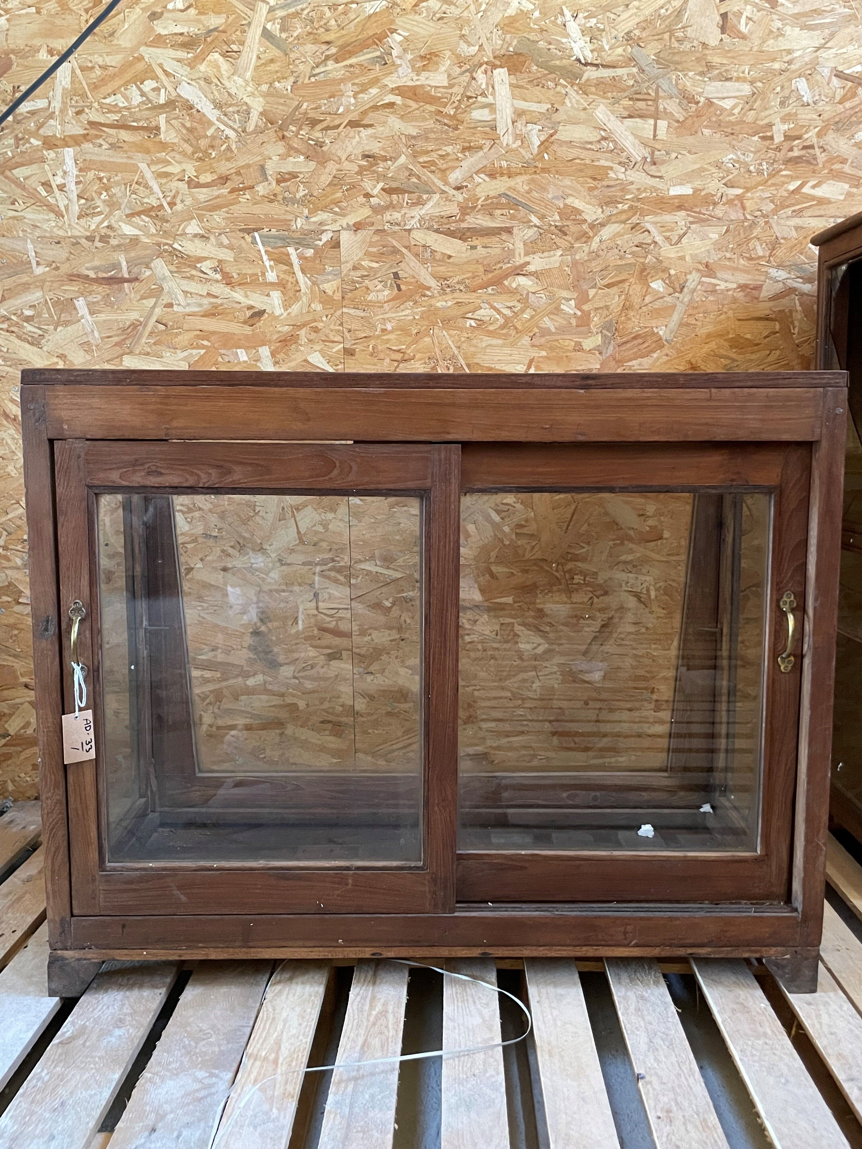 Vitrine en Teck