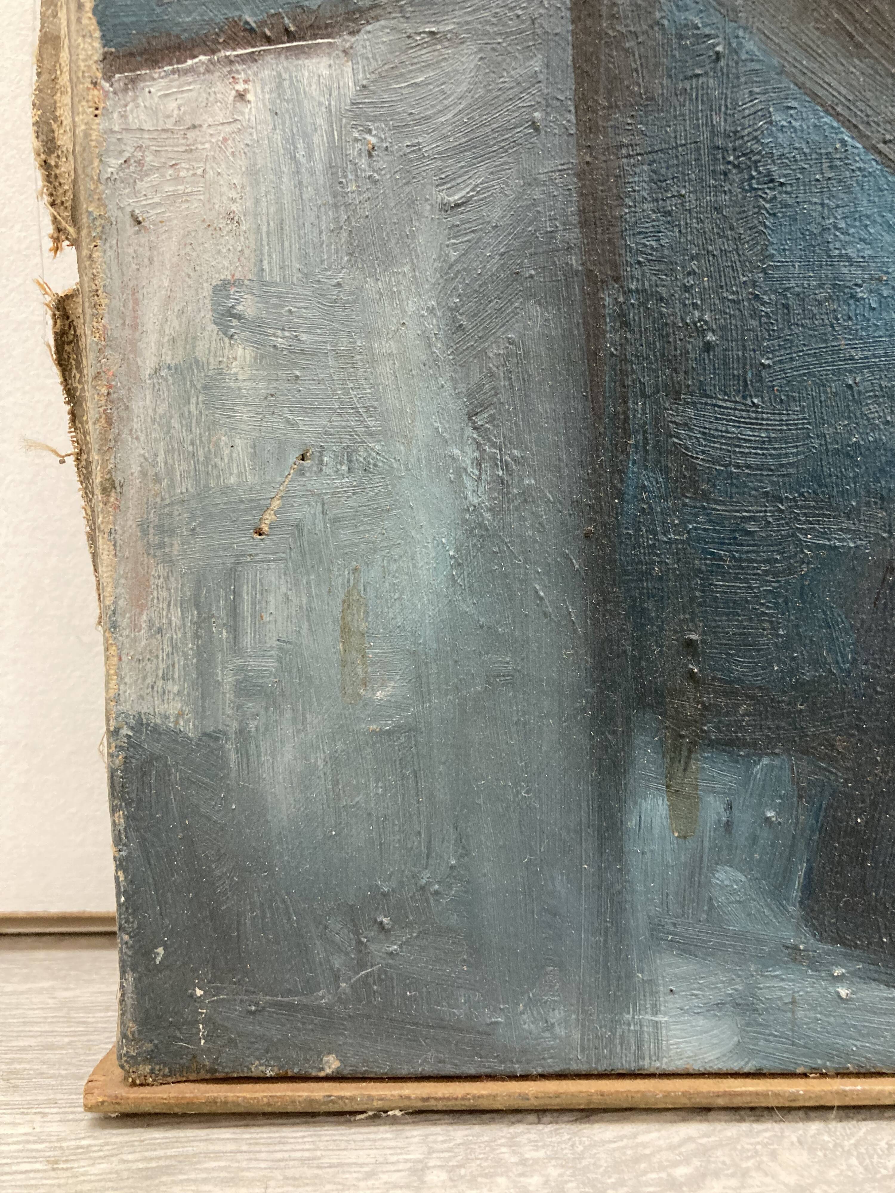 Oil on canvas vintage